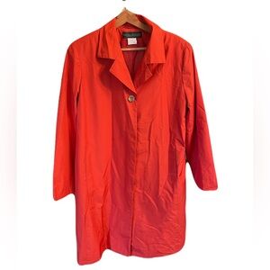 Harve Benard by Benard Holtzmann Fall Coat/Rain Coat Orange-Size 14